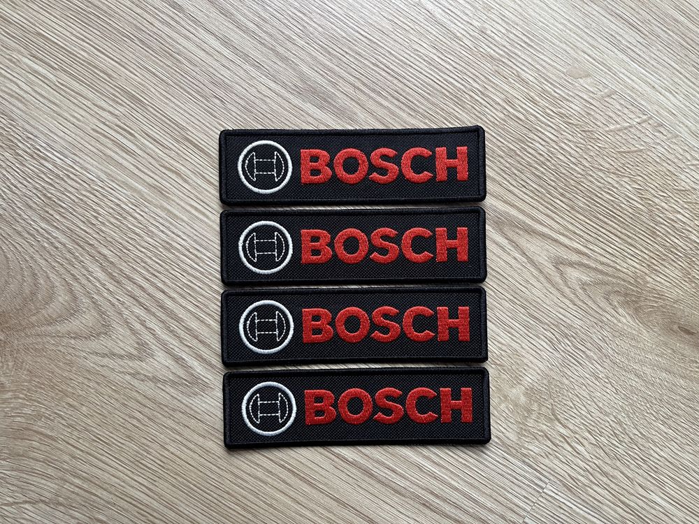 Cztery naszywki Bosch ozdobne