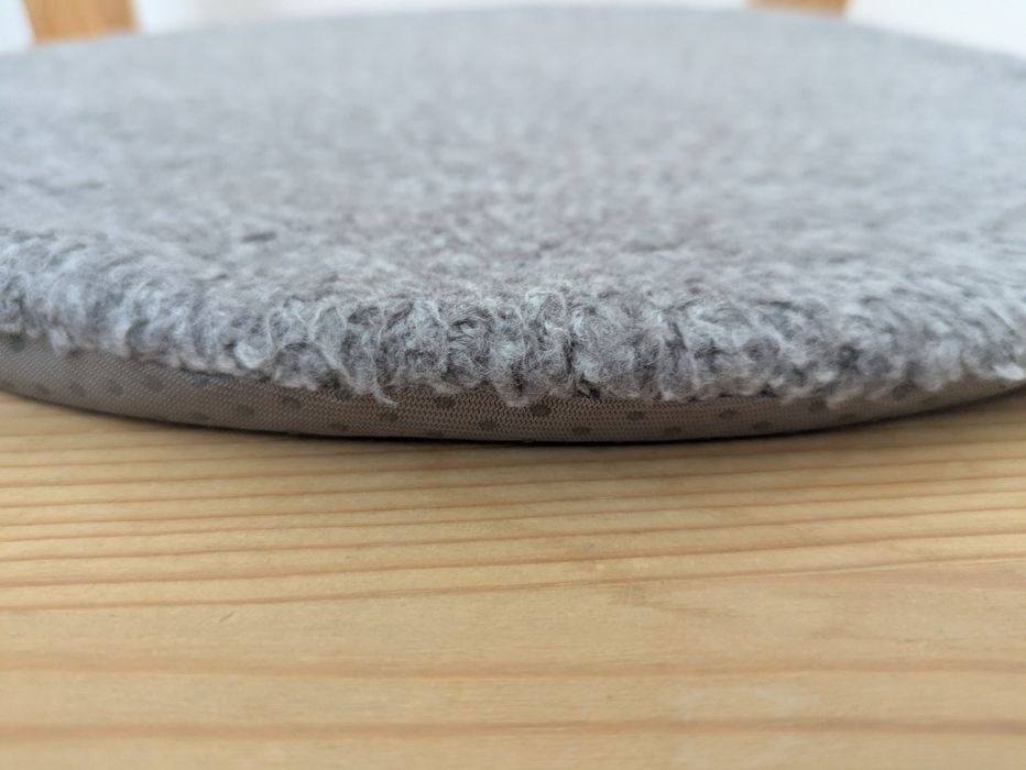 Almofada de cadeira / Coxim IKEA cinzento redondo