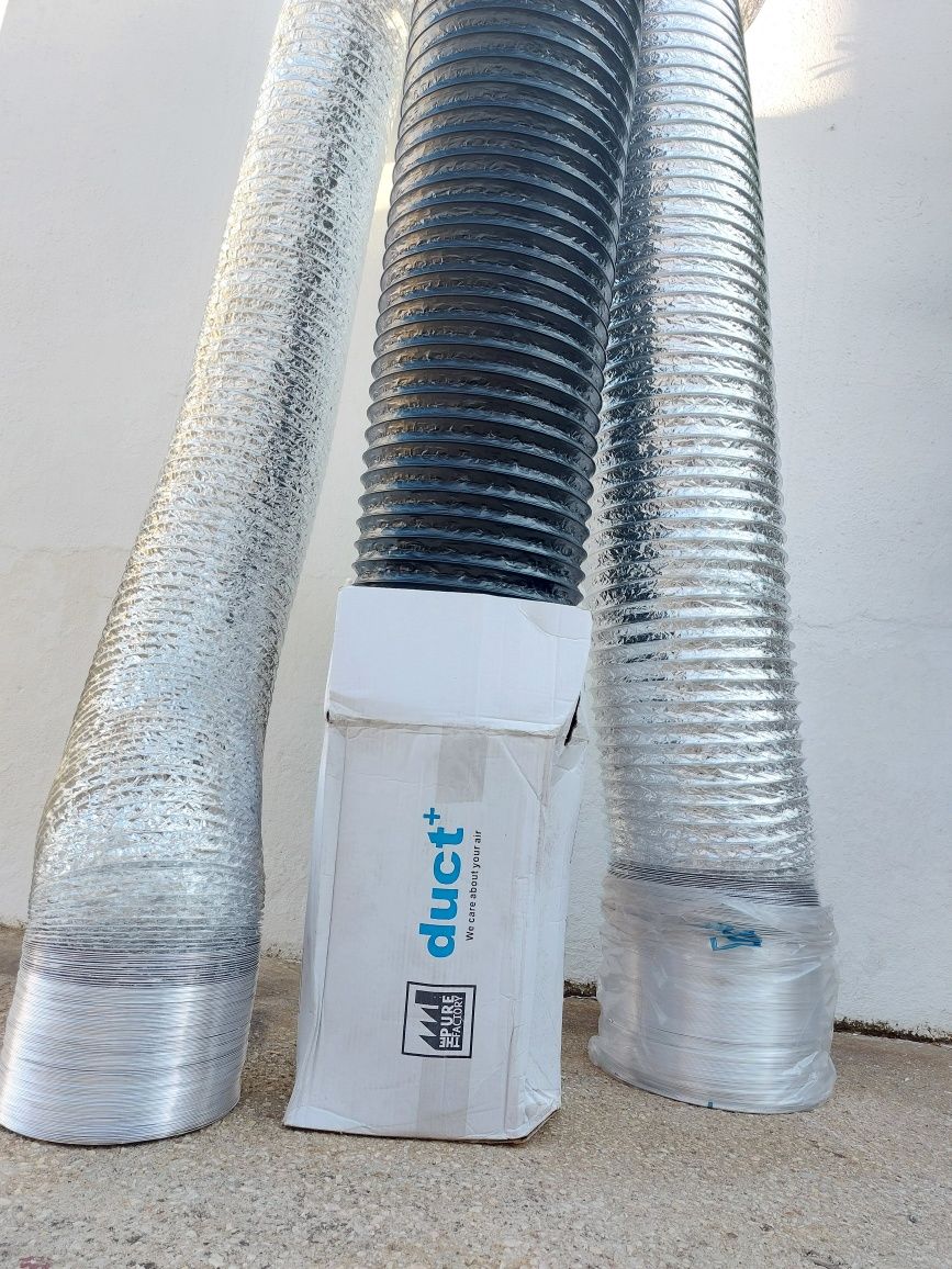 Tubo , Manga para ventilação alumínio flexível 254 mm c/10 Mt