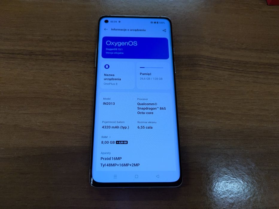 Oneplus 8 - 128 GB - Interstellar