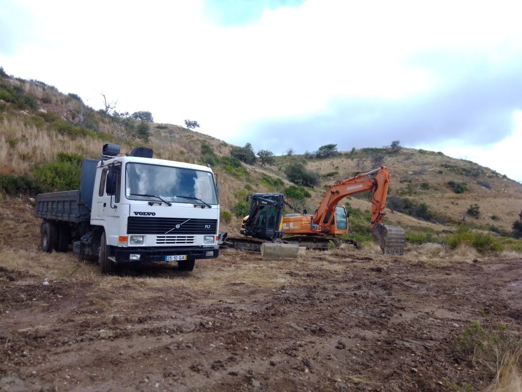 Escavações, limpeza de terrenos, Bobcat, giratória