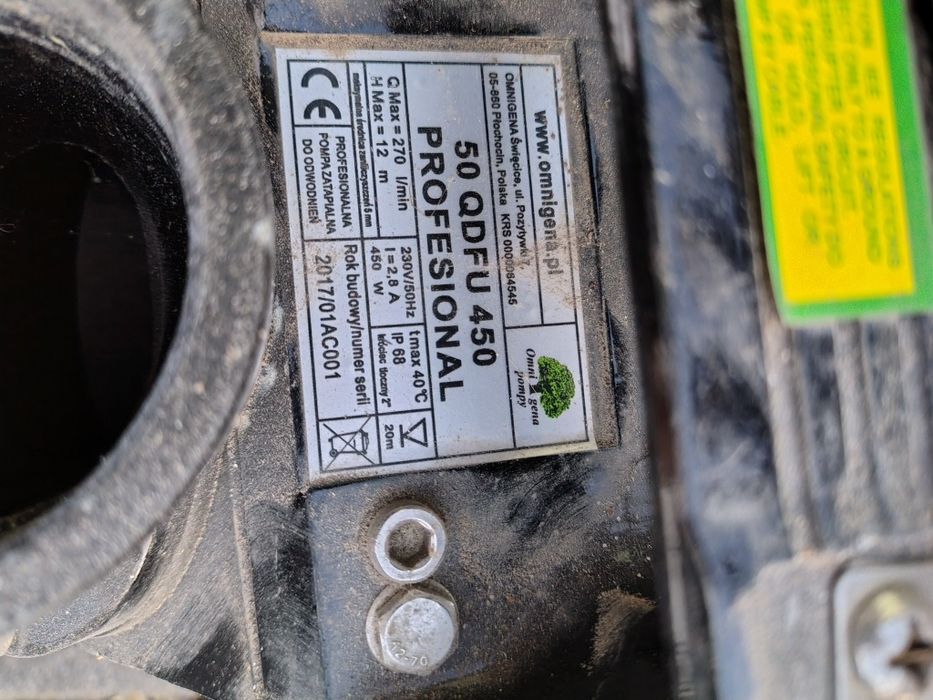 Sprzedam pomy do wody i nieczystości