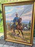 Obraz olejny na płótnie Lesze Piasecki Sobieski i ułani