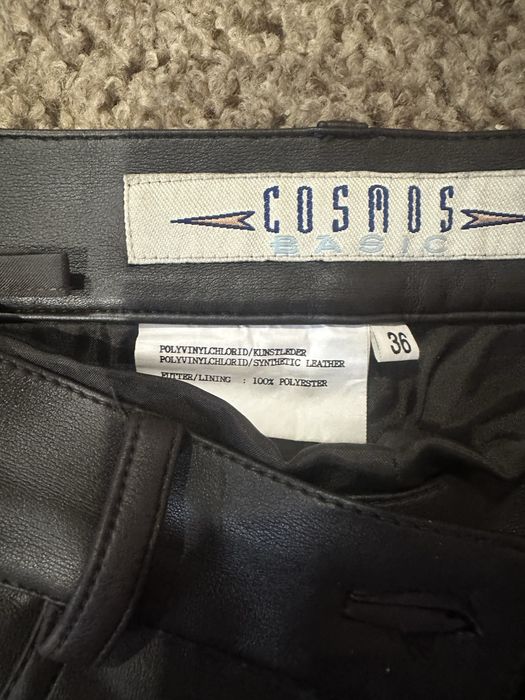 Штани еко шкіра шоколадного кольору