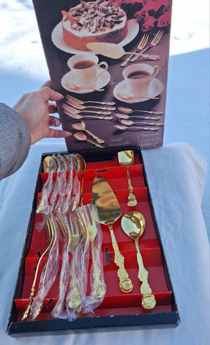 Zestaw sztućce do desertu 15 przedmiotów