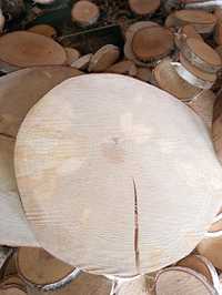 WYPRZEDAŻ plastry drewna suche, śr ok 24-26 cm szlif