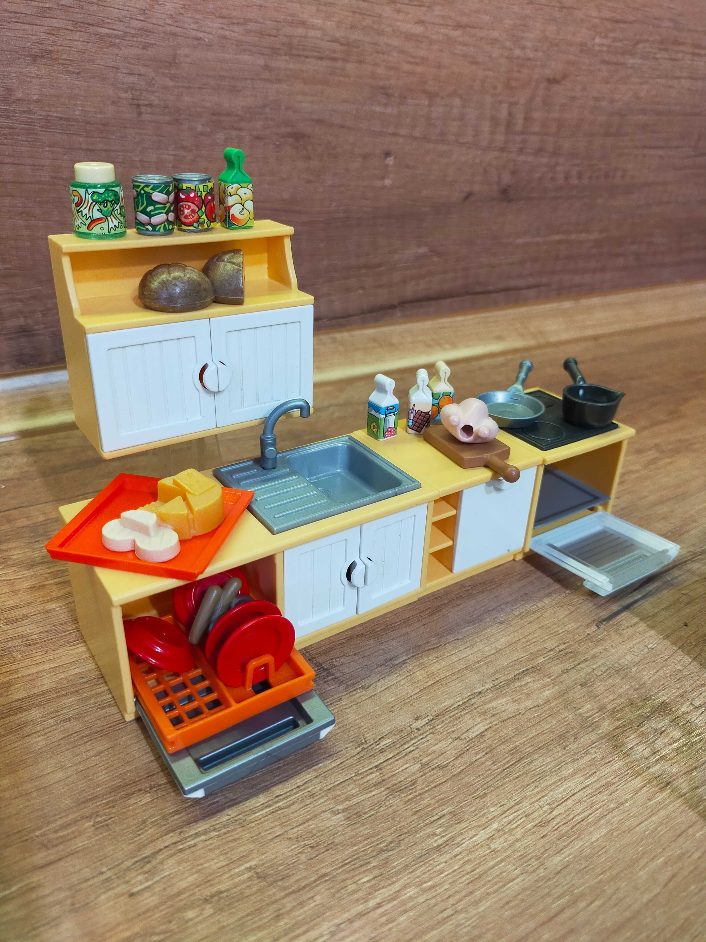 Kuchnia Playmobil akcesoria stolik krzesła używane