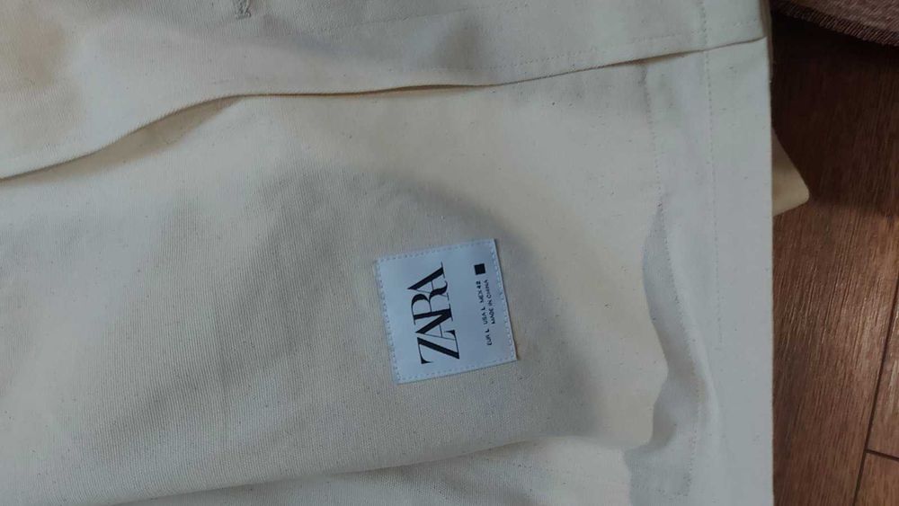 Універсальний жикет Zara оверсайз (Overshirt Jacket), льон/бавовна