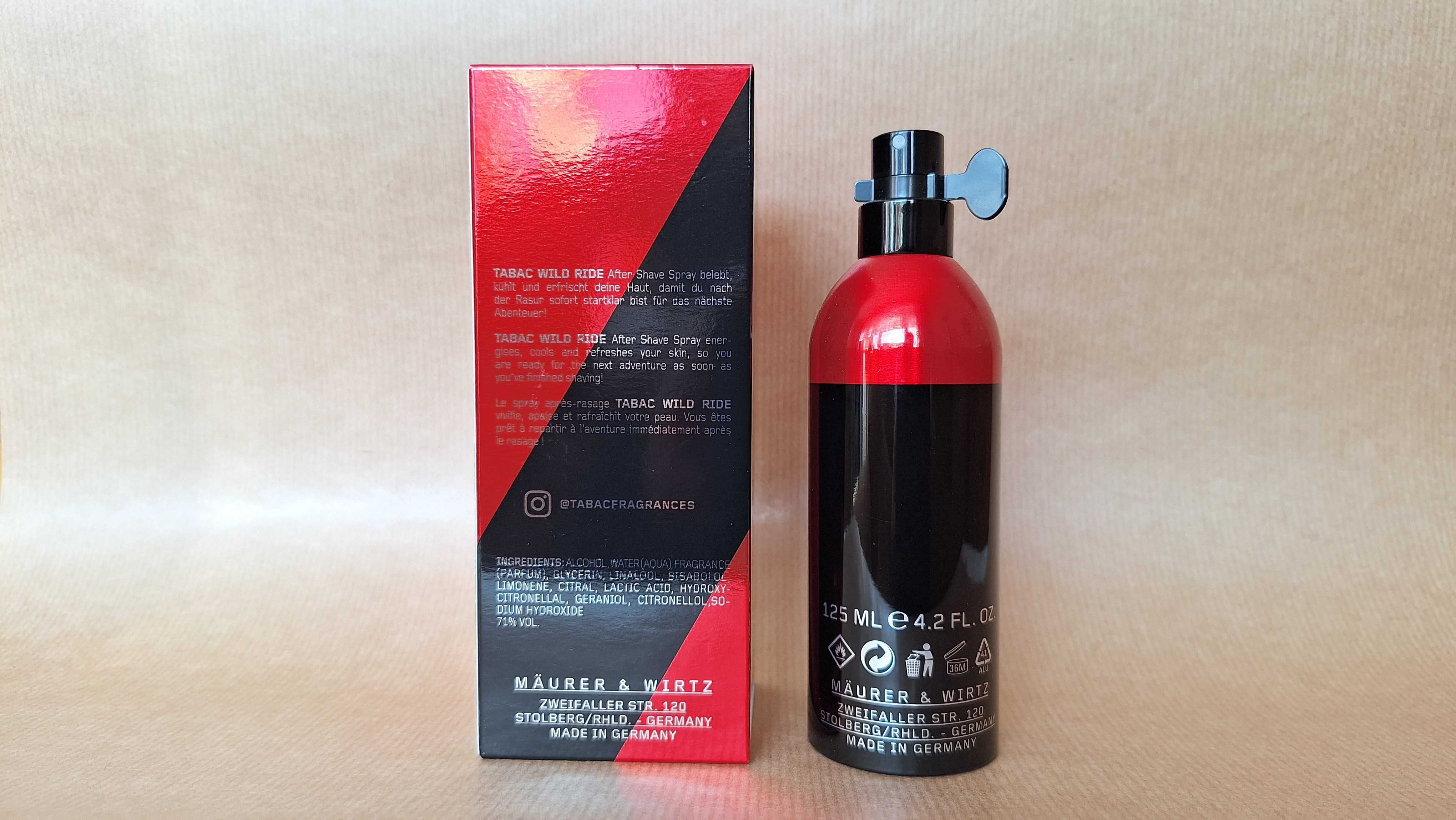 Tabac Wild Ride  woda po goleniu after shave 125 ml