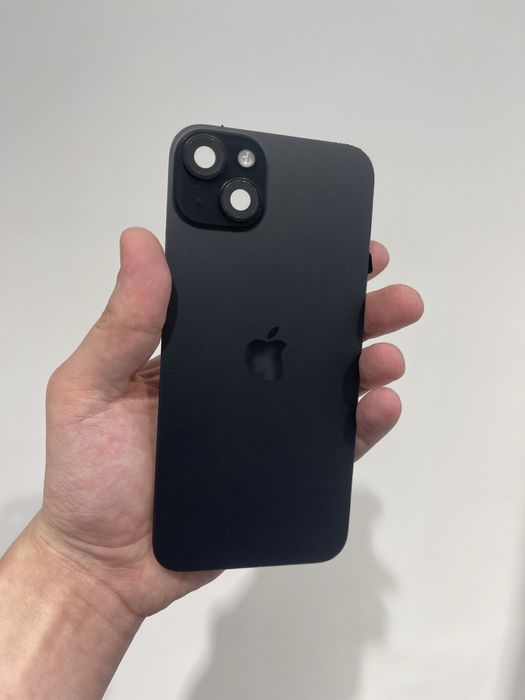 Оригінальне скло корпусу для iPhone 15 Plus Black