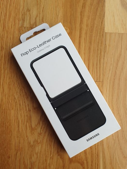 SAMSUNG Z FLIP5 Z5 szkórzany pokrowiec Eco-Leather Flap Case