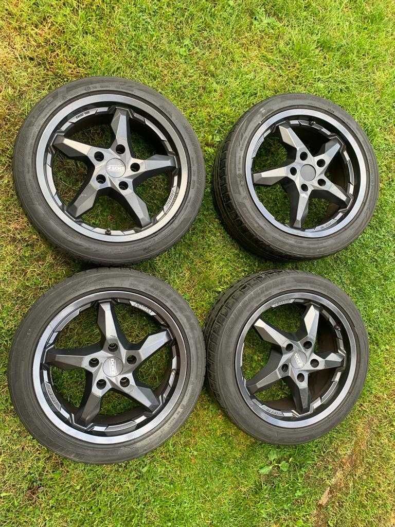 4x Felgi aluminiowe Dotz TOUGE Graphite 8.0"x17" 5x112 ET35