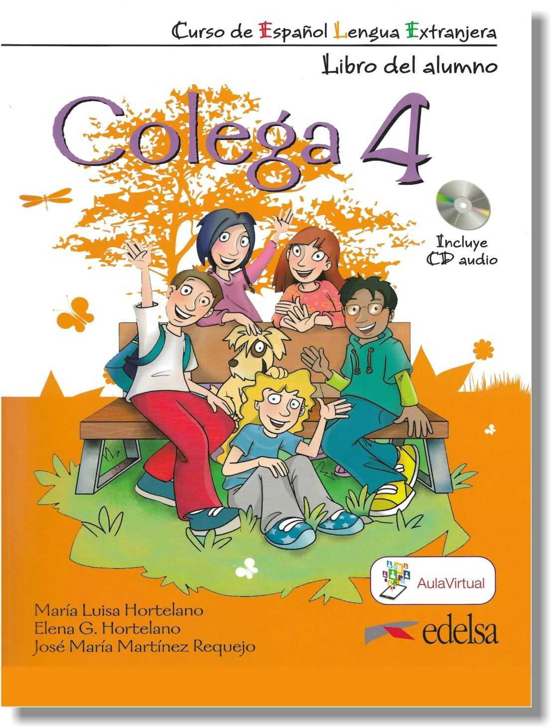Цветные учебники испанского языка Colega 1, 2, 4
