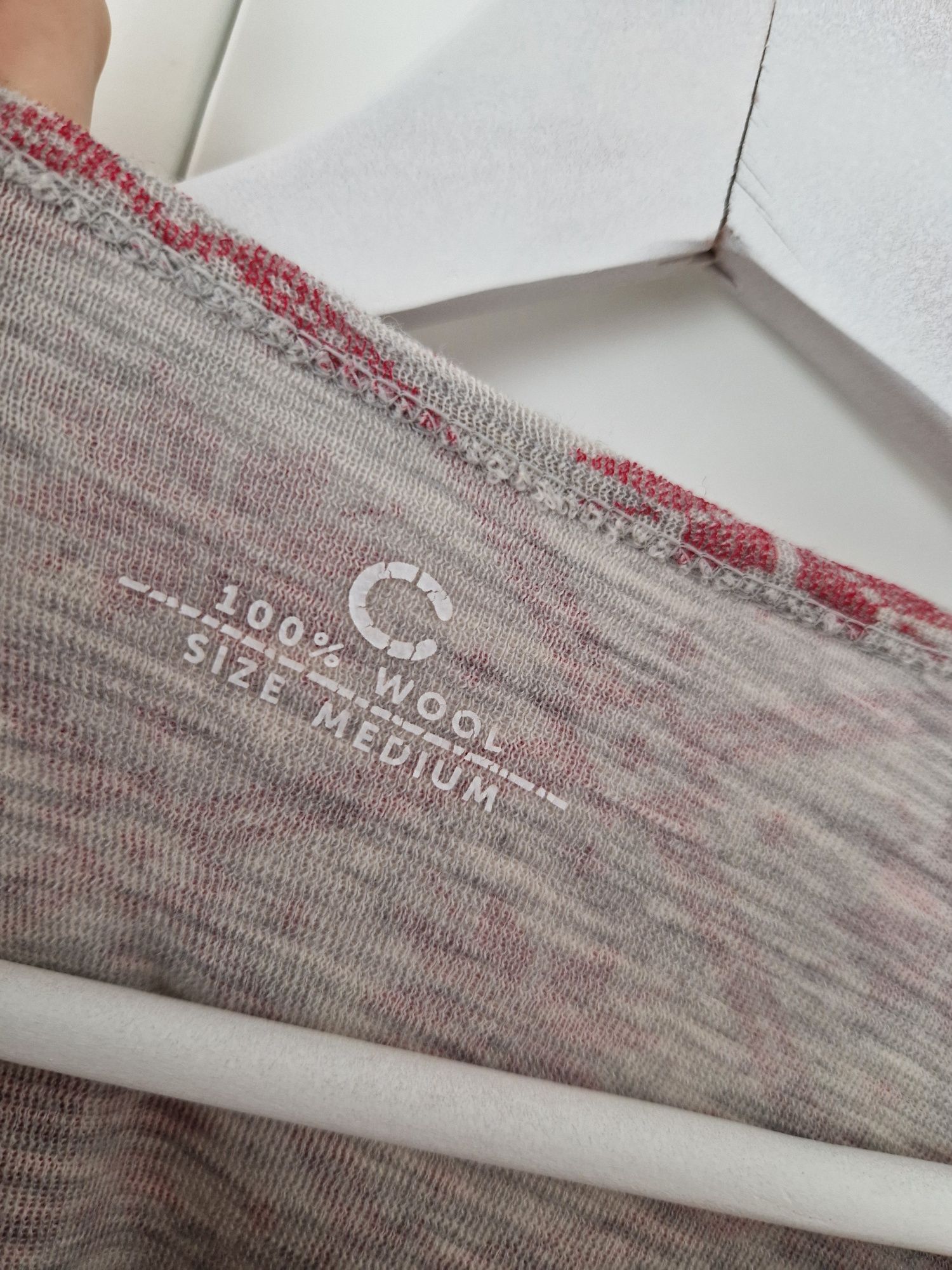 Cubus 100% merino wełniana bluzka koszulka termiczna