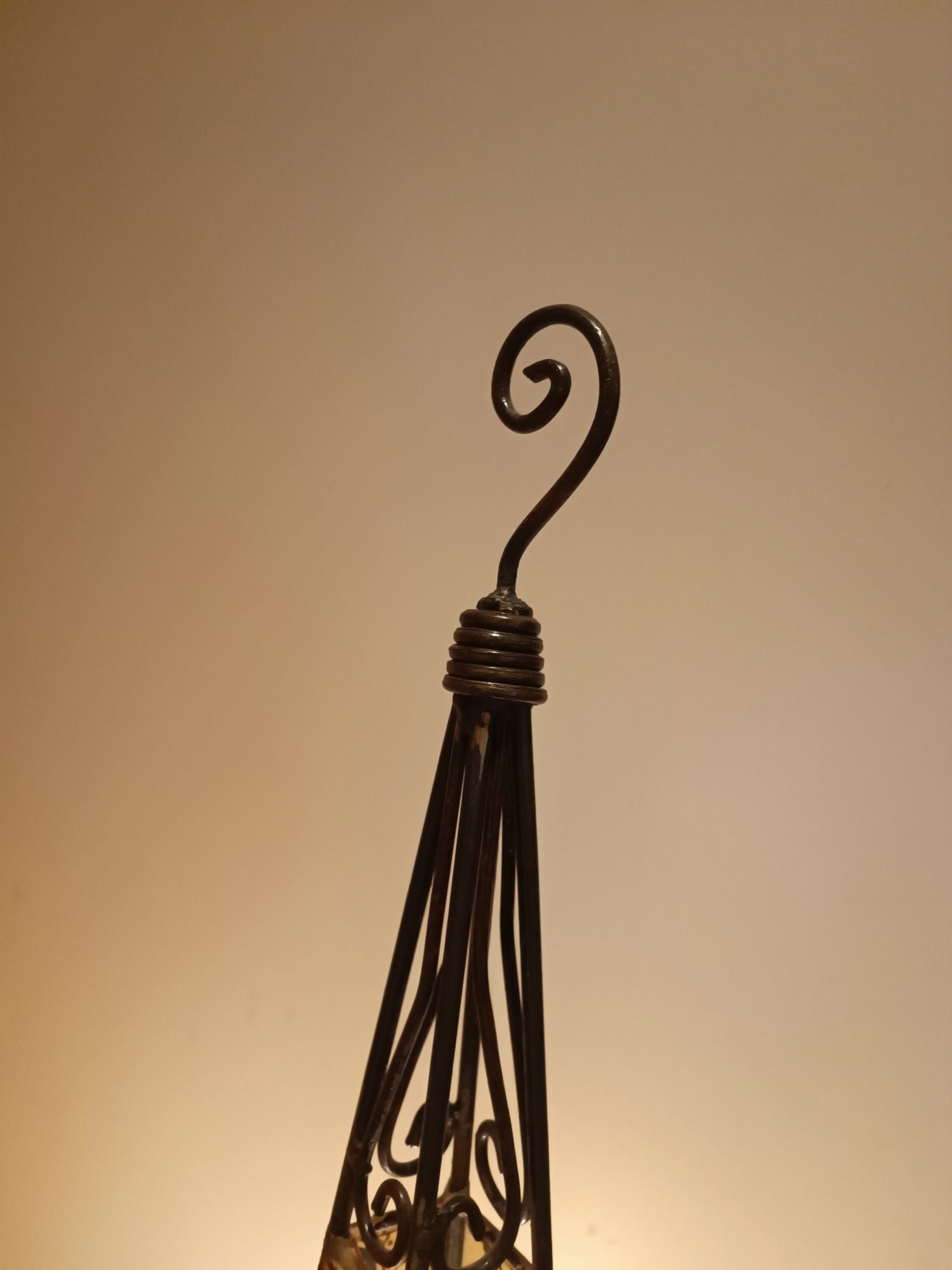 Candeeiro Decorativo em pele