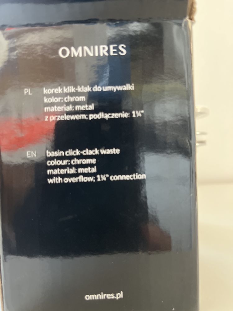 Korek klik klak do umywalki Omnires
