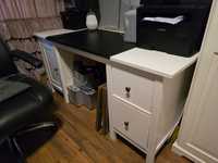 biurko białe drewniane Ikea