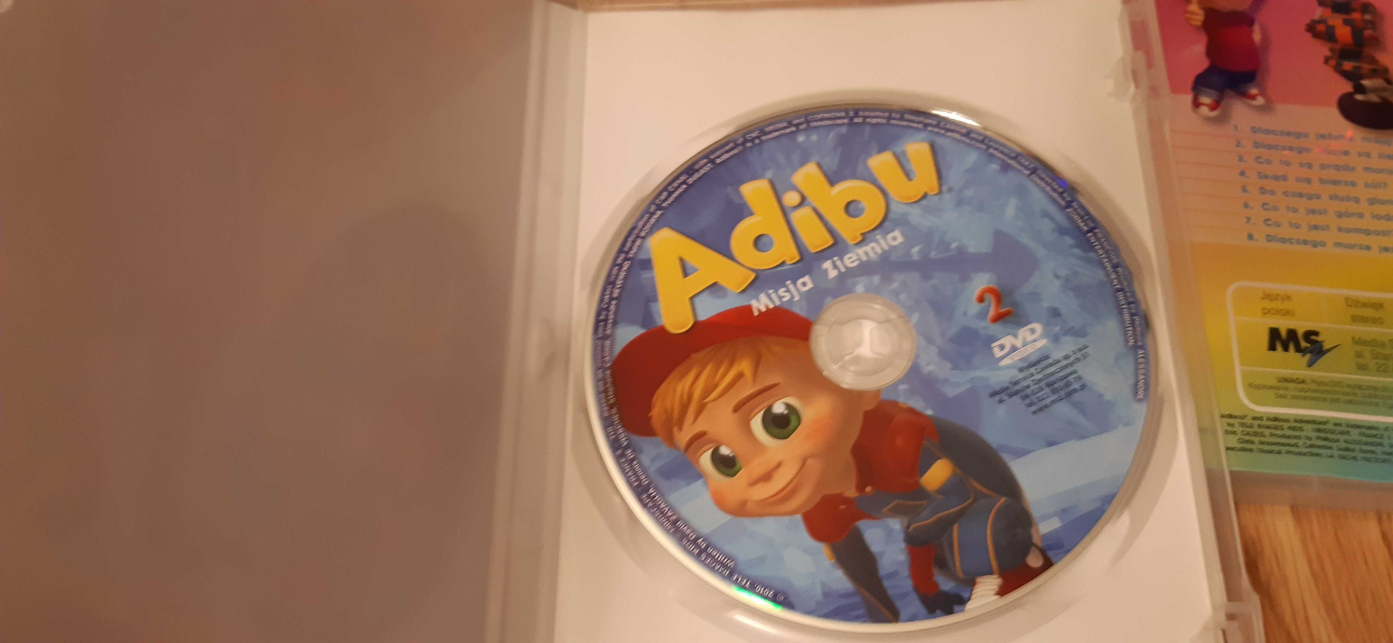 3 bajki edukacyjne dla dzieci Adibu dvd zestaw