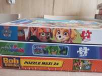Puzzle maxi 24 trefl - psi patrol, pjmasks, Bob budowniczy