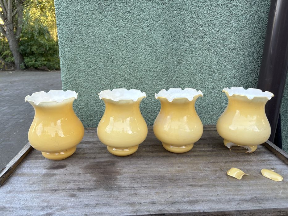 Stare klosze do zyrandola z okresu prl