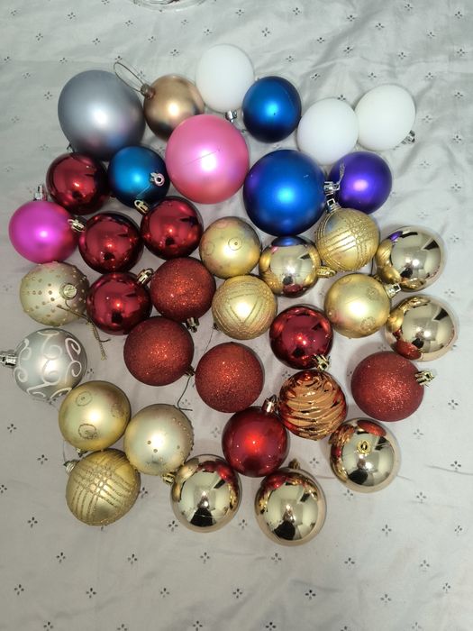 ялинкові прикраси ёлочные украшения, шары , колокольчики одним лотом