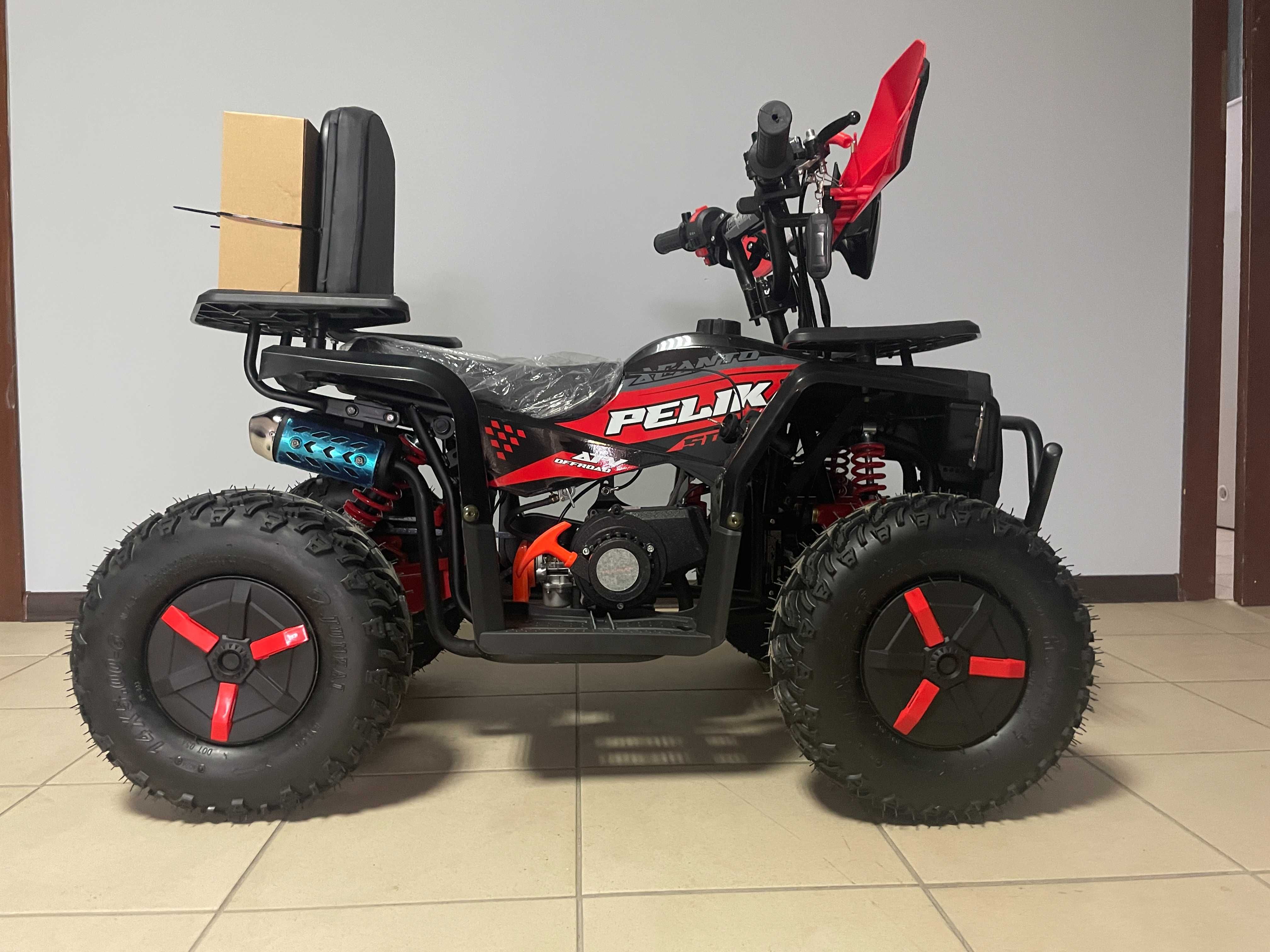 QUAD 50 cc Pelikan Raven M14 Duża Rama XL Duże koła Ledy Dostawa Raty