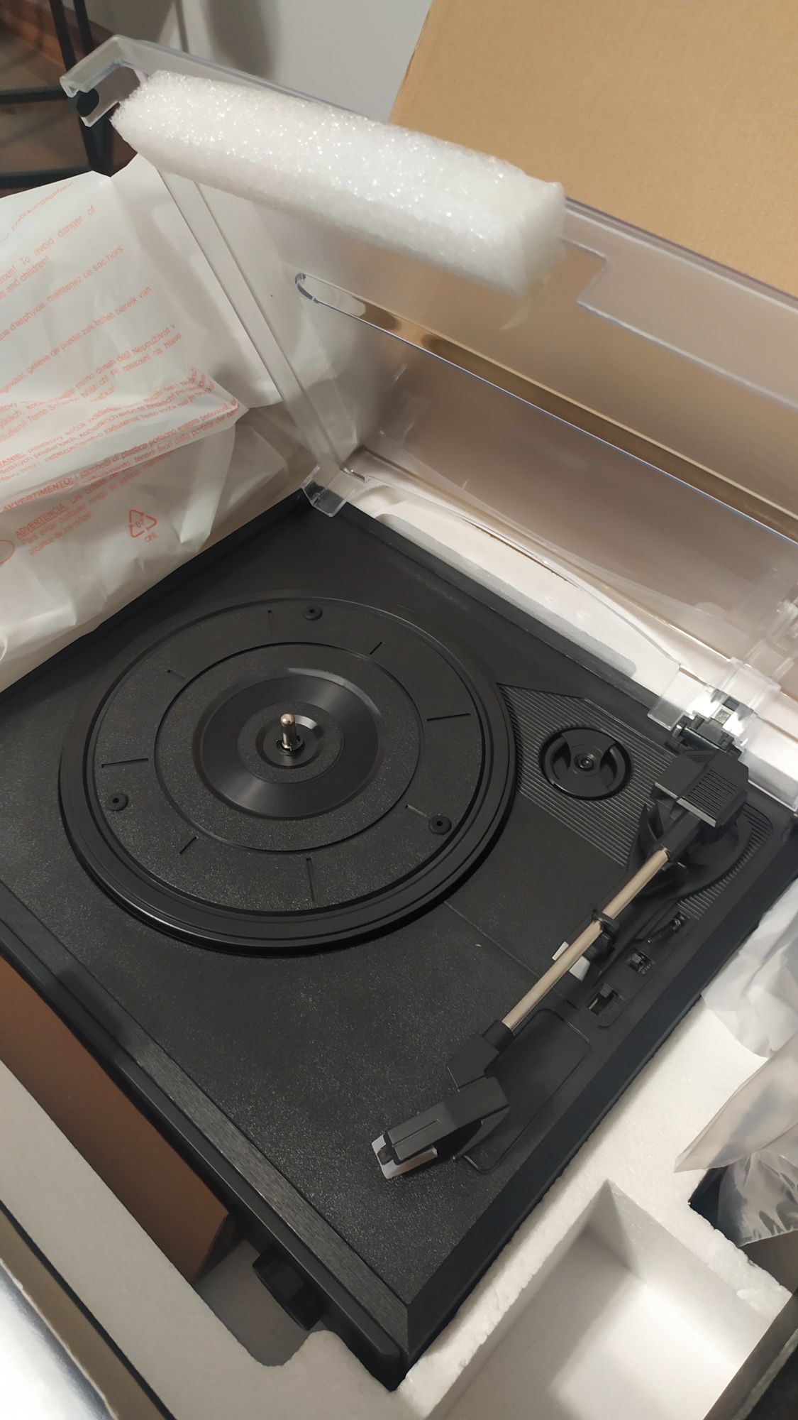 Nowy gramofon connect vinyl miniwieża stereo smartaudio Spotify dab