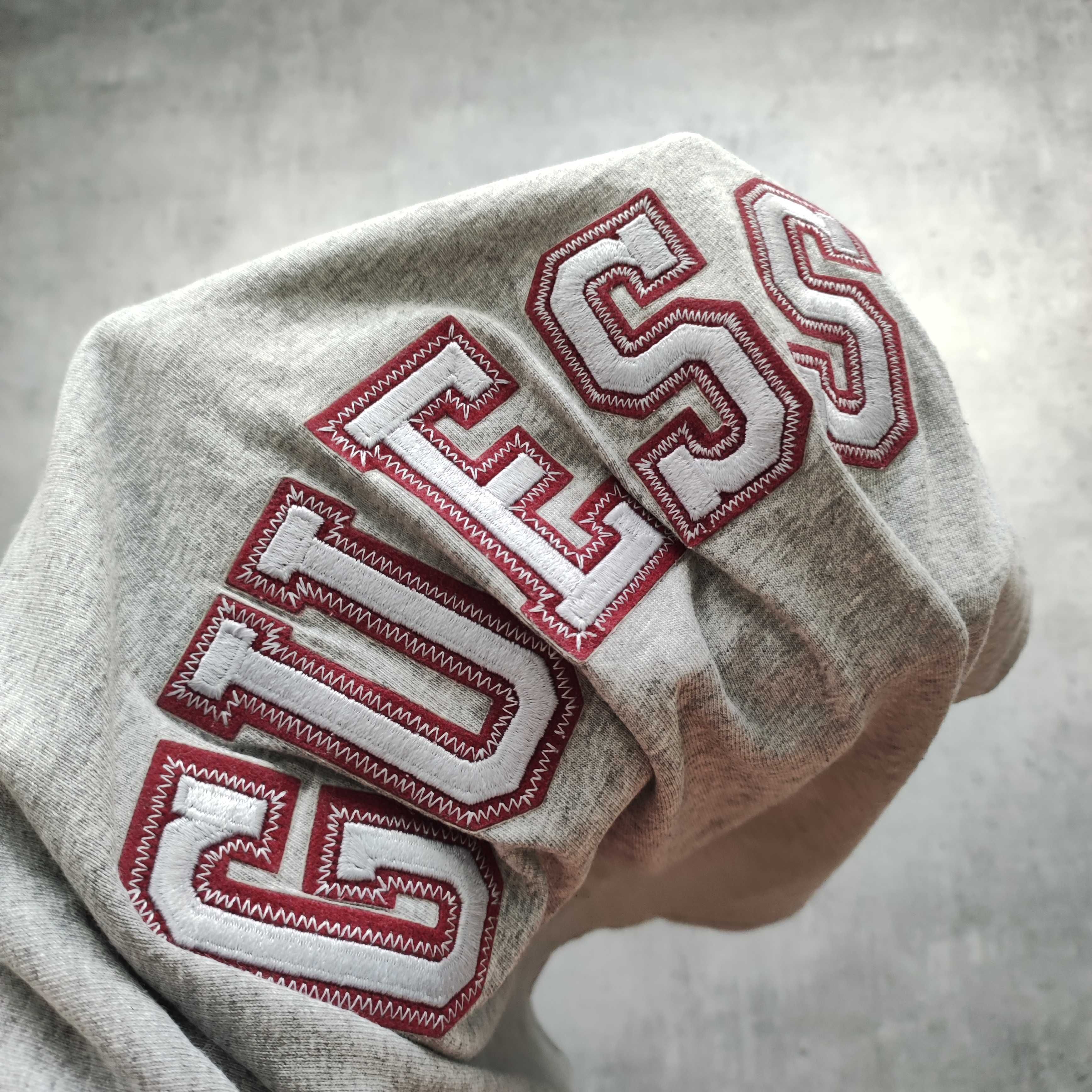 MĘSKA Koszulka Bawełna PREMIUM Haft Logo Guess California USA Szara