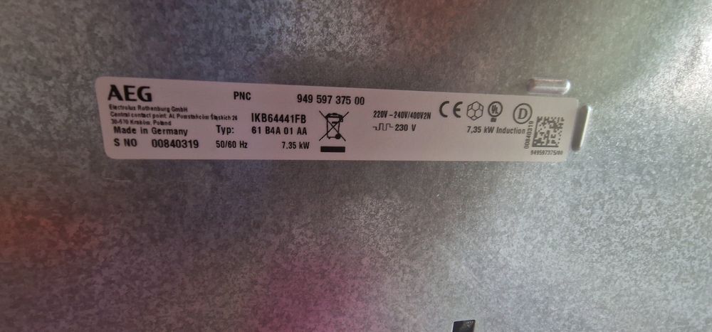 Placa AEG IKE64441FB