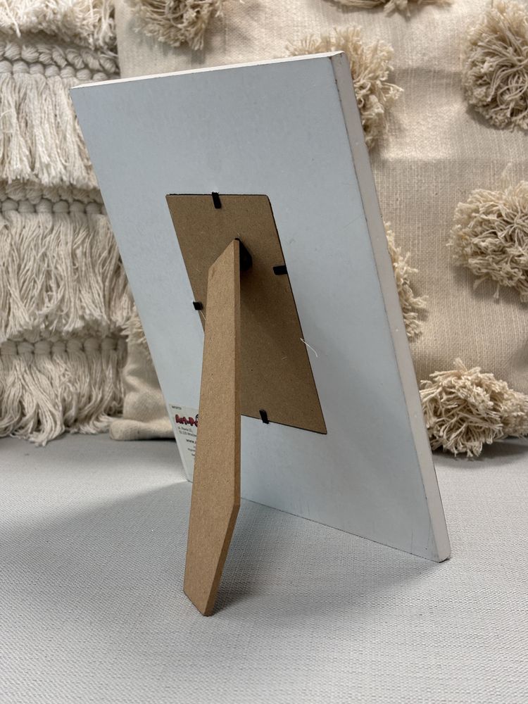 Ramka na zdjęcie 20x24cm love home boho rustykalna biała