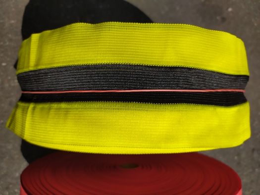 Taśma materiałowa Taśma BHP Czarno/żółta żółto/czarna 100mb