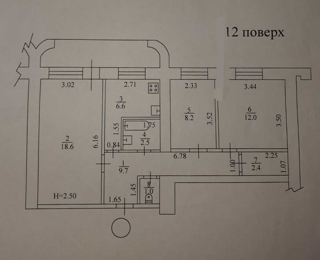 Продам 3 комнатную квартиру Новые Дома, Петра григоренко TP S4