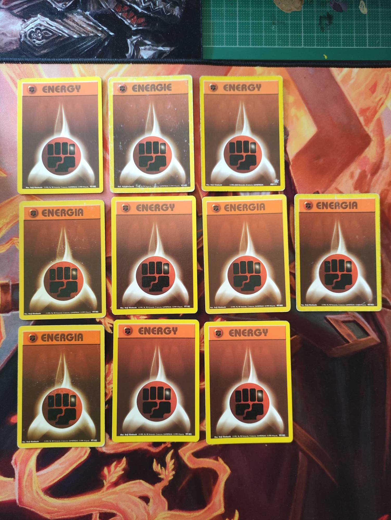 37 energias  Cartas Pokémon