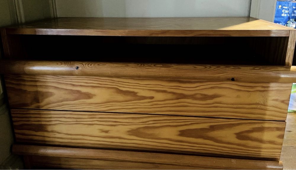 Movel com 2 gavetas e uma pratekeira