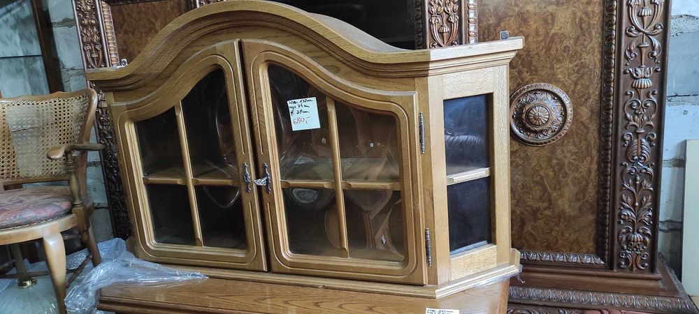 Witryna dębowa wisząca zawieszana dąb rustykalny