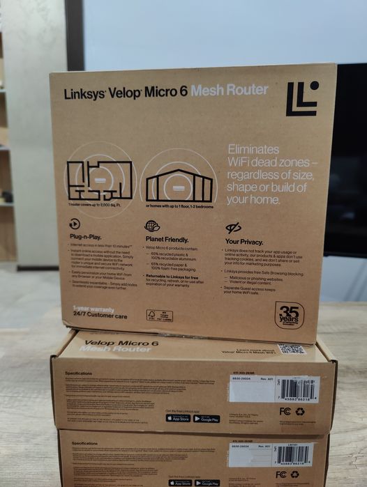 Роутер WI-FI 6: Linksys Velop Micro 6 AX3000
