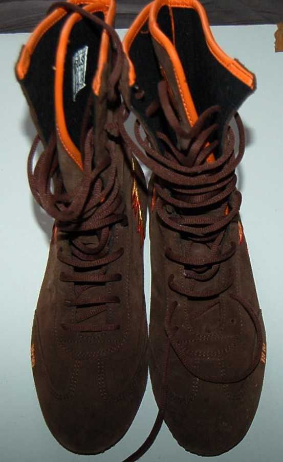 BUTY EVERLAST 5 i1/2,250mm,r38 sportowe do boksu skóra zamsz,jak nowe