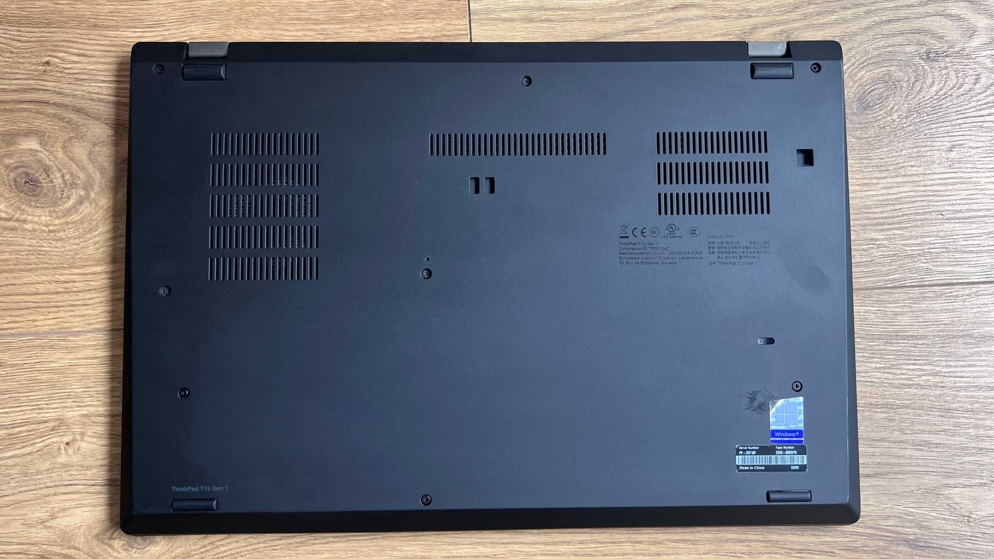 Lenovo ThinkPad T15 i5-8gen, 16GB DDR4, 256GB SDD, 15" FHD, SUPER STAN