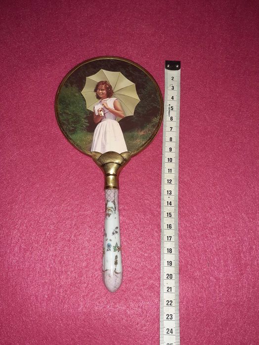 Espelho Antigo em Porcelana