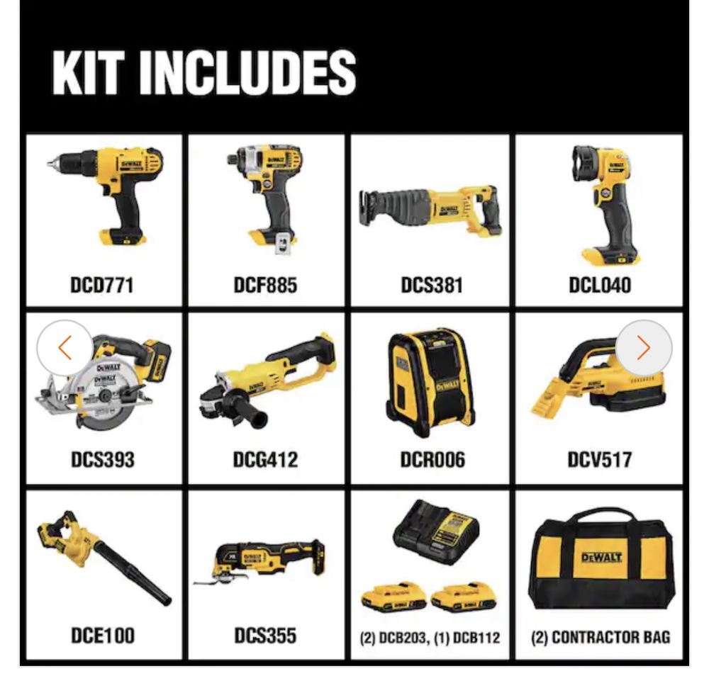 Dewalt, девольт інструмент DCD771, DCF885,DCS381,DCS393,DCG412, DCS356