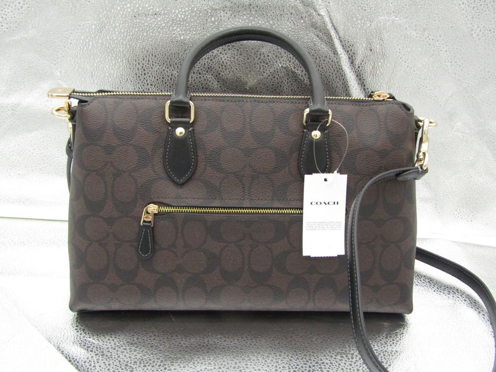 Сумка жіноча COACH Georgia Satchel Bag In Signature Canvas CR157