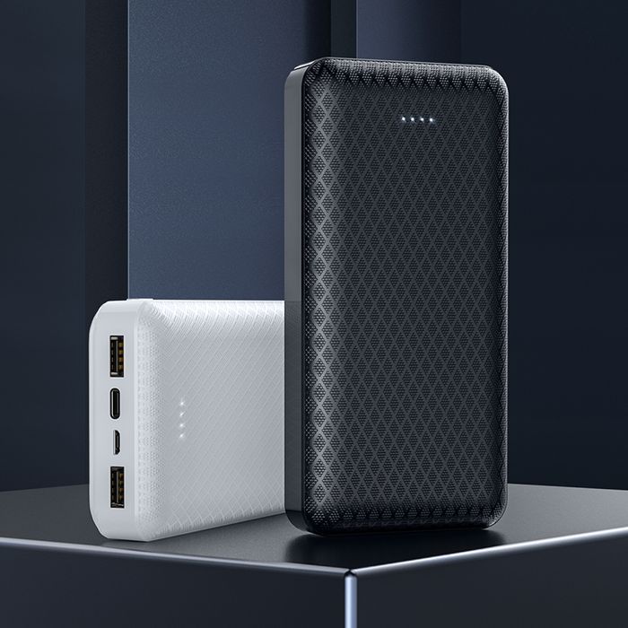 Borofone Power Bank 20000Mah Bj3A Minimalist - 2Xusb - Biały