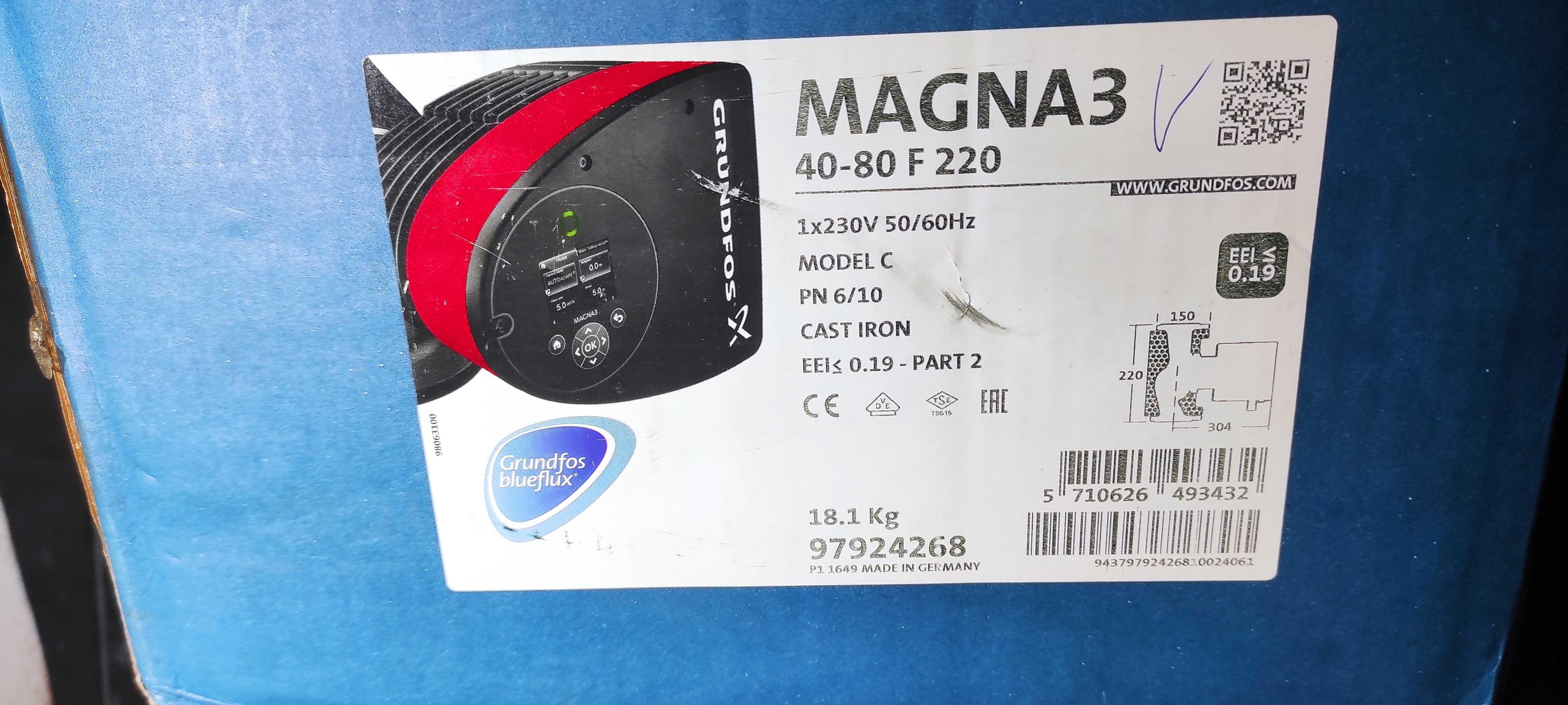Pompa Grundfos magna3 40-80