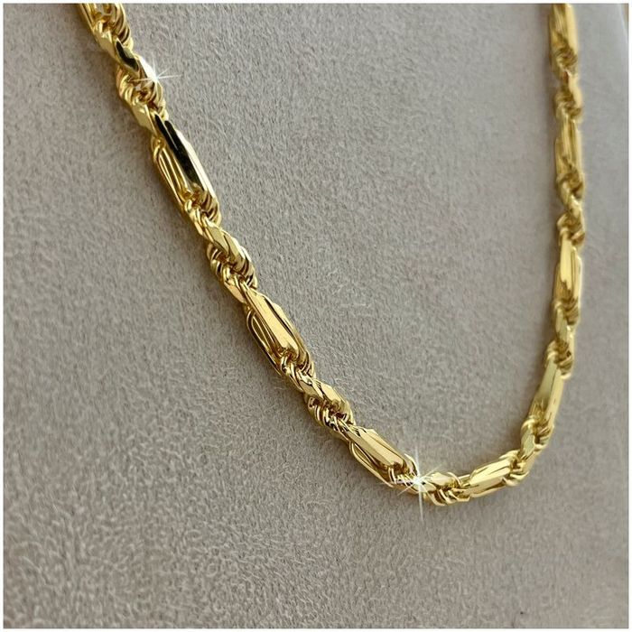 Złoty Łańcuszek Męski Łańcuch 55cm 925/585 + Płyn Gratis / Unikatowy W