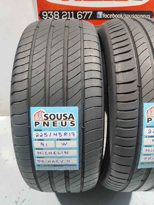 2 pneus como novos 225-45R17 Michelin - Oferta dos portes