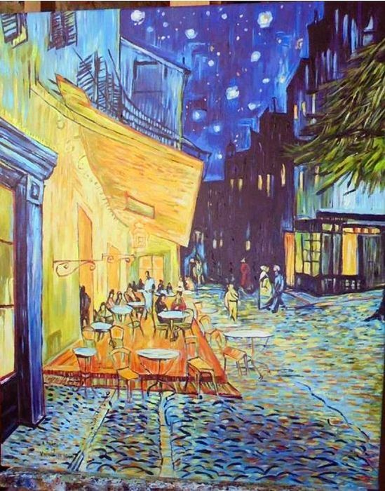 Kopia obrazu Vincenta van Gogha Taras kawiarni w nocy