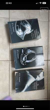 Conjunto de livros Cinquenta sombras de grey