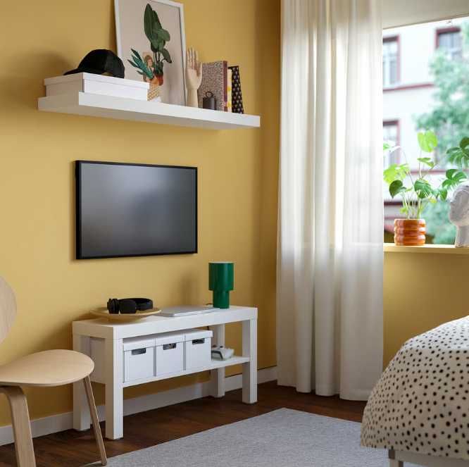 LACK Móvel TV, branco, 90x26x45 cm