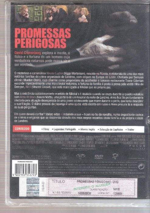 Filme DVD Promessas Perigosas