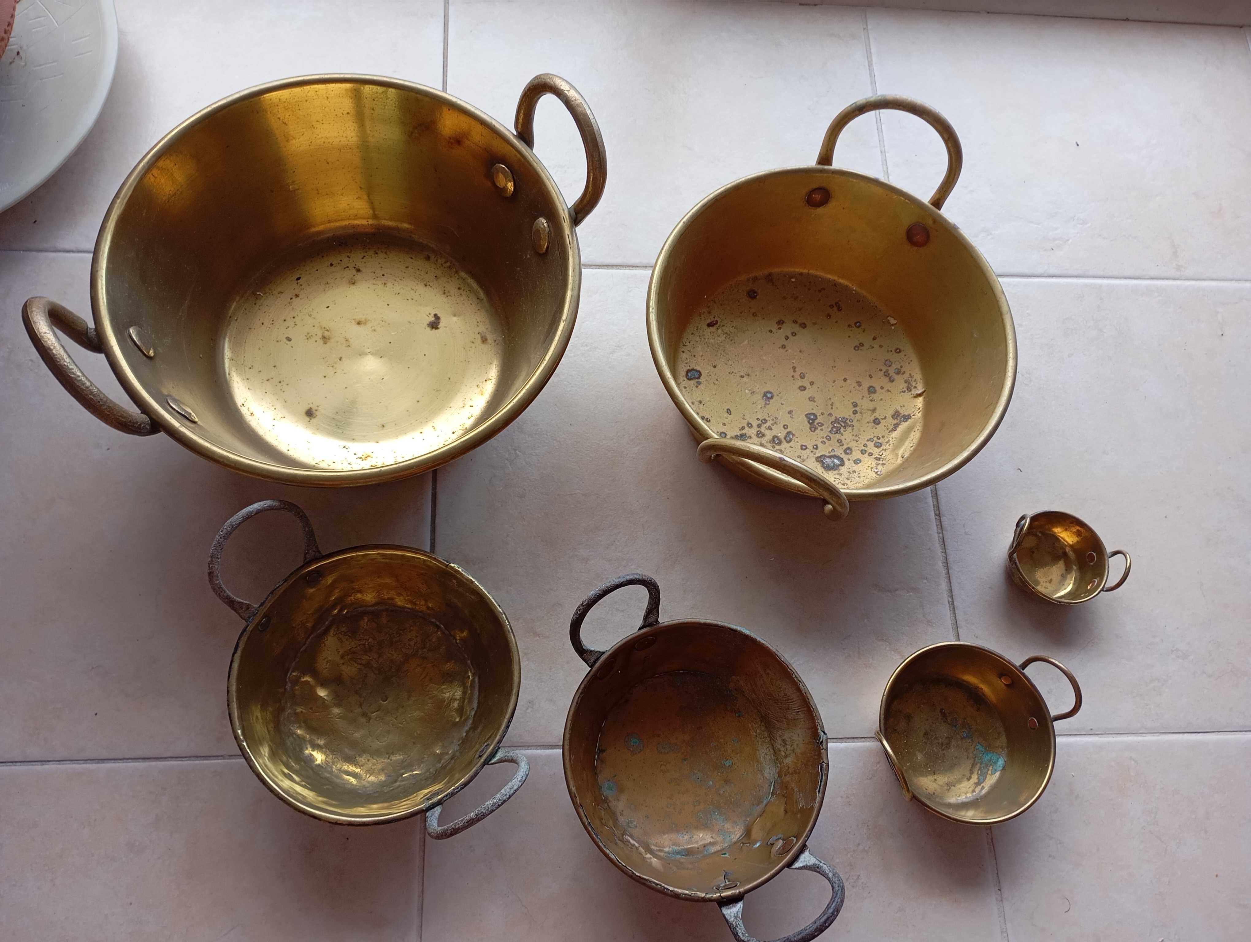 Conjunto tachos cobre